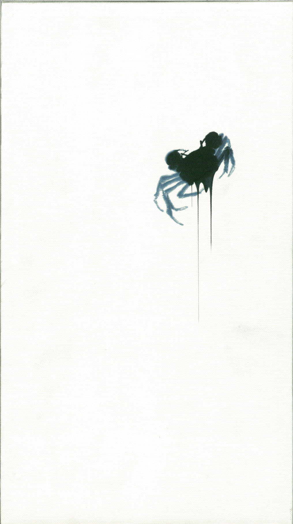 The programme has a simple black ink drawing of a crab against a white background.