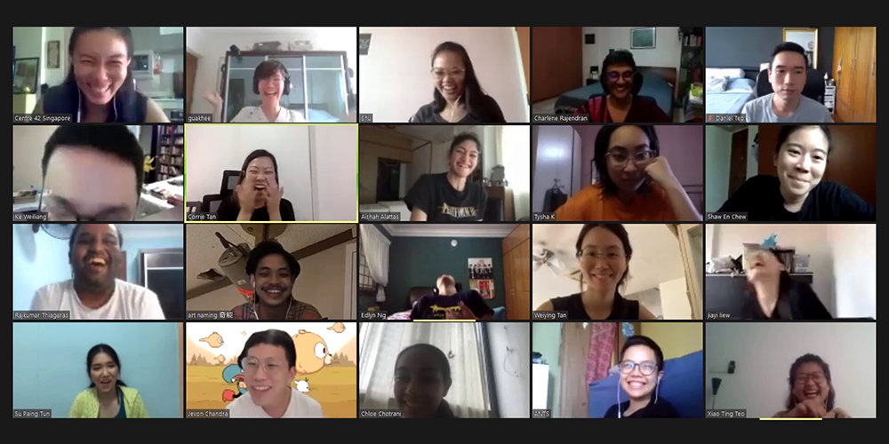 A Zoom session featuring a four-by-five grid of twenty participants.