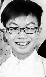 A black and white image of Alex Foo.