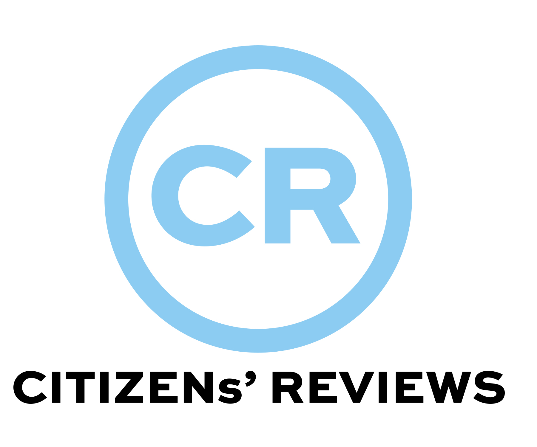 The Citizens' Reviews logo made of a light blue circle and the letters 'CR' in the middle