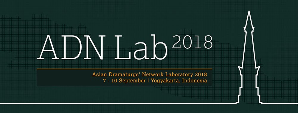 Dark green banner with the words 'ADN Lab 2018' in thin white font.