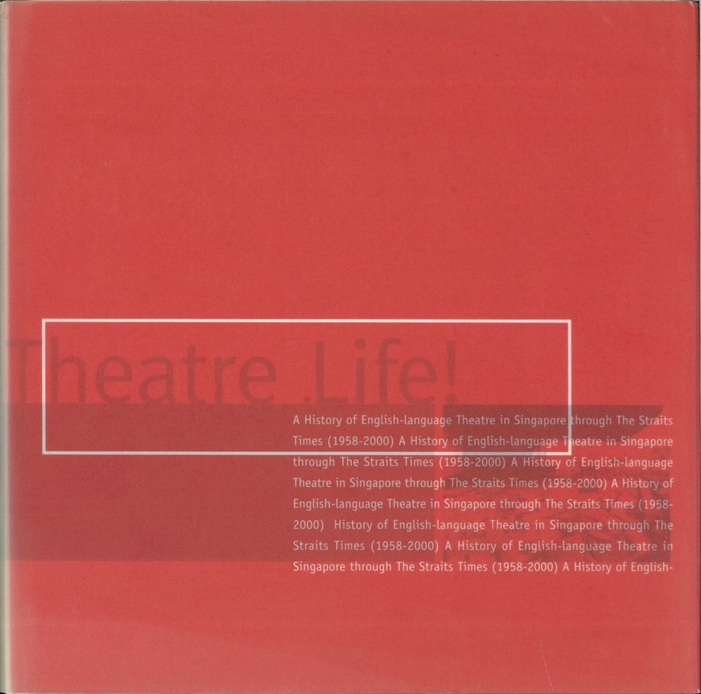 The publication has a red cover and the words 'Theatre Life!' in translucent grey font.